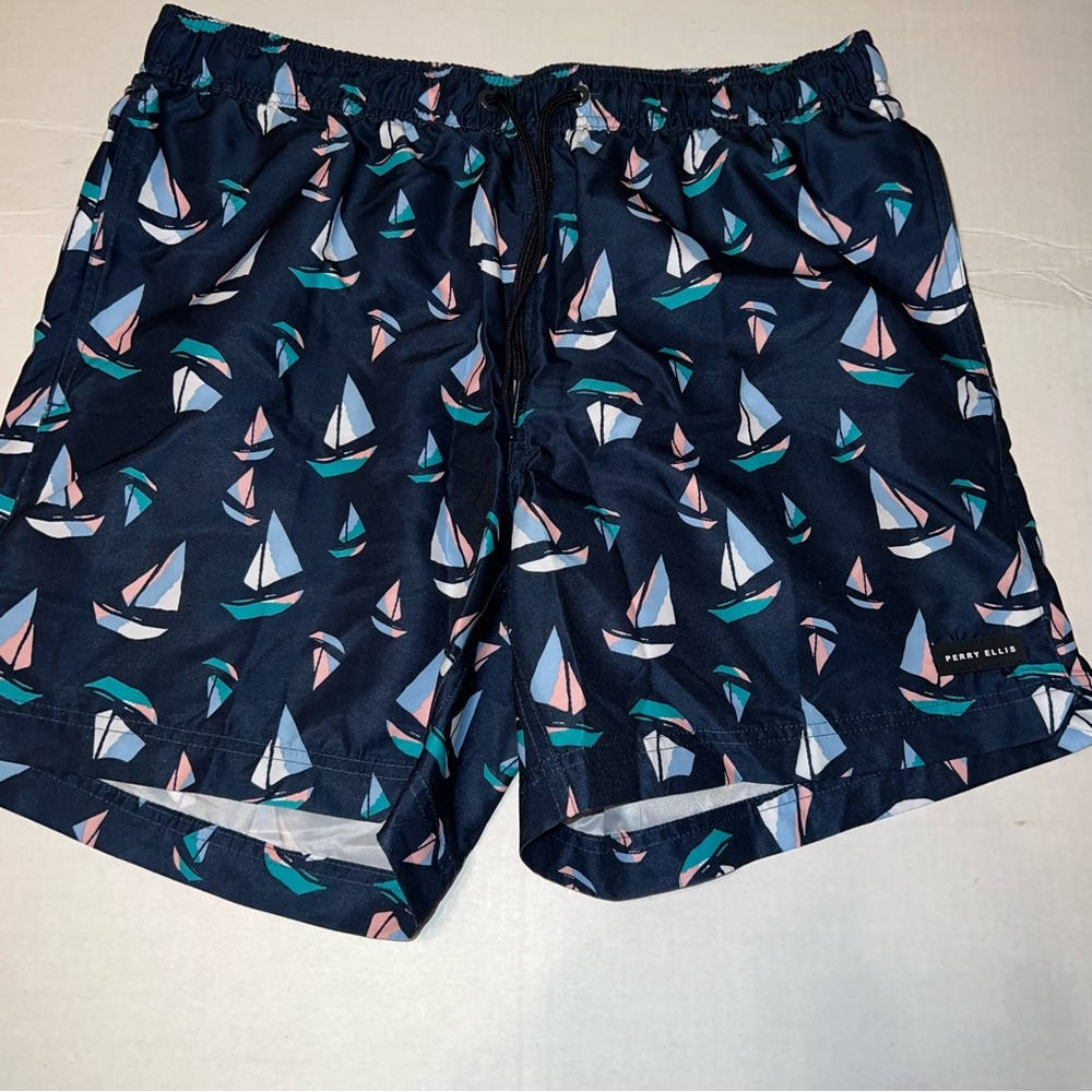 Perry Ellis sail boat swim trunks